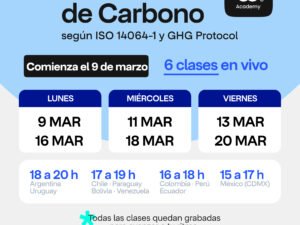 Curso intensivo Huella de Carbono ~ Comienza 9 de marzo 2026