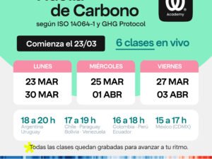 Curso intensivo Huella de Carbono ~ Comienza 23 de marzo 2026